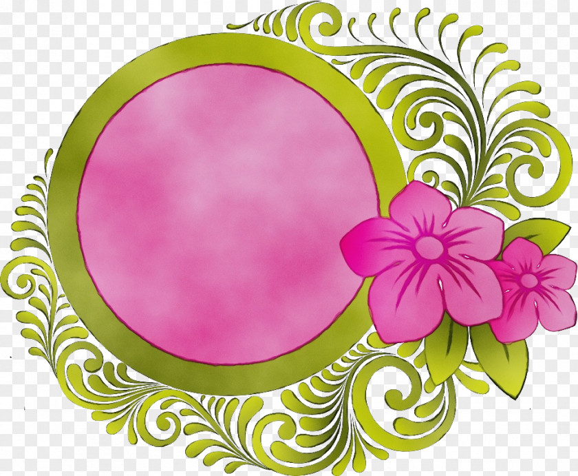 Flower Hibiscus Pink Clip Art Magenta Plant Circle PNG
