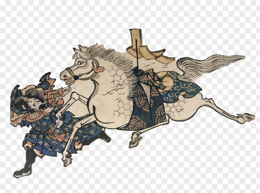 Horse Ukiyo-e Illustration Japan Cartoon PNG