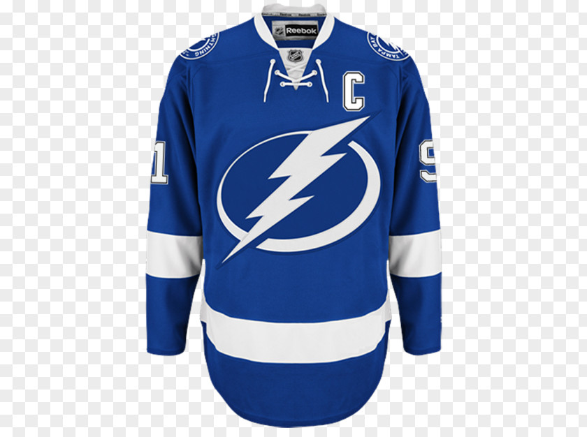 Reebok Tampa Bay Lightning National Hockey League Jersey NHL Uniform PNG