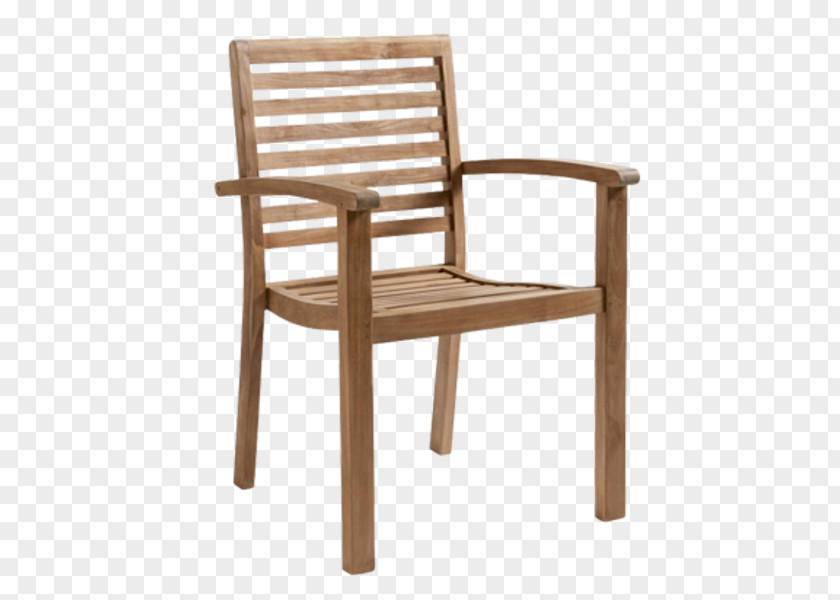 Teak Wood Table Fauteuil Chair Garden Furniture PNG