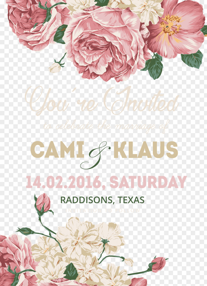 Wedding Invitations Template Material Invitation Flower PNG