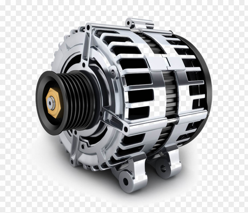 Automotive Engine Parts Car Alternator Vehicle Spare Part PNG