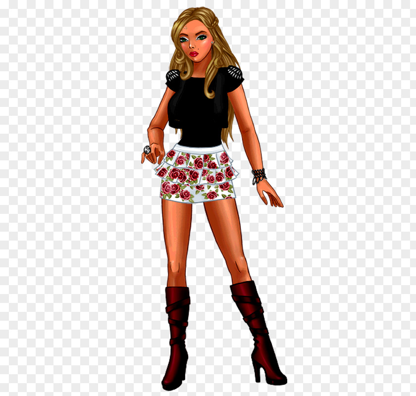 Bonecas Shoe Lady Popular Fashion Costume Miniskirt PNG