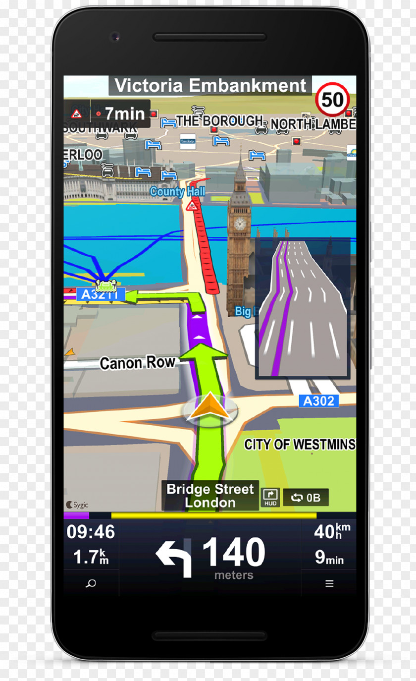 Car GPS Navigation Systems Software Sygic PNG