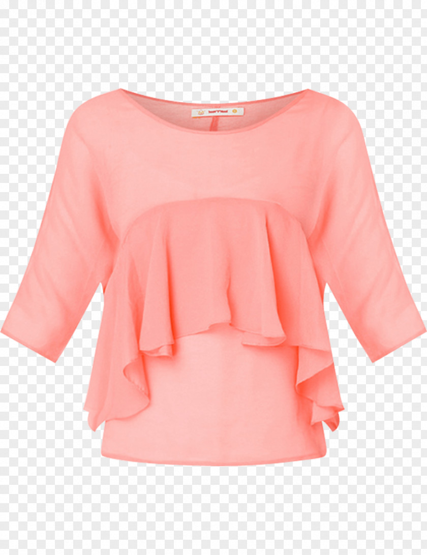 Dress Sleeve Shoulder Pink M Blouse PNG