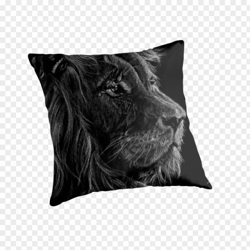 Lion Drawings In Pencil Throw Pillows Cushion Wednesday Addams Pugsley PNG