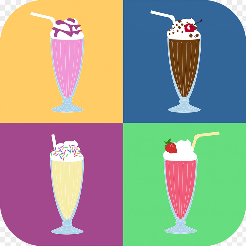 Milkshake Ice Cream Smoothie Chocolate Milk PNG