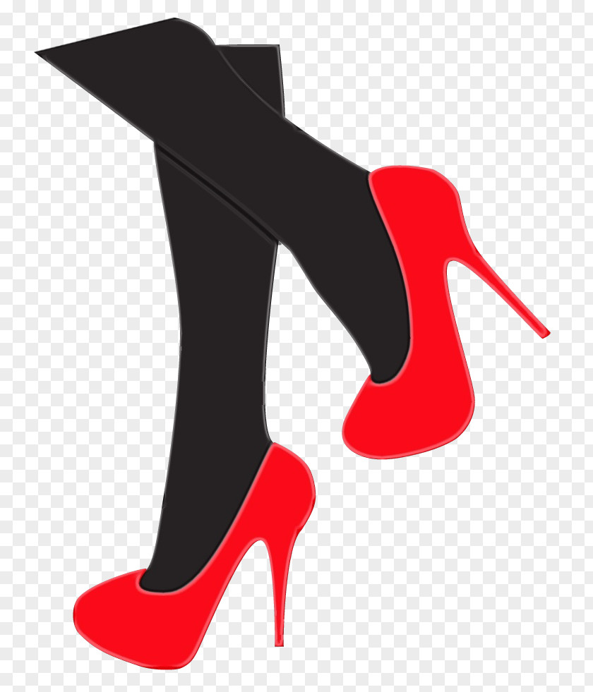 Carmine Court Shoe High Heels Footwear Red Leg PNG