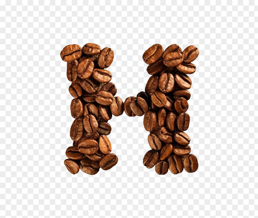 Coffee Beans Alphabet Bean Cafe Letter PNG