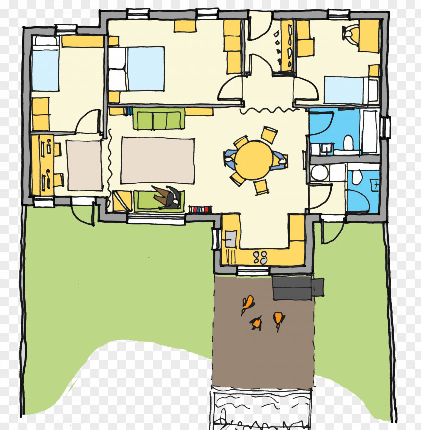 Design Floor Plan PNG