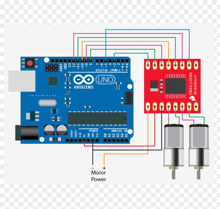 Energ Arduino Flex Sensor Microcontroller Electronic Circuit PNG