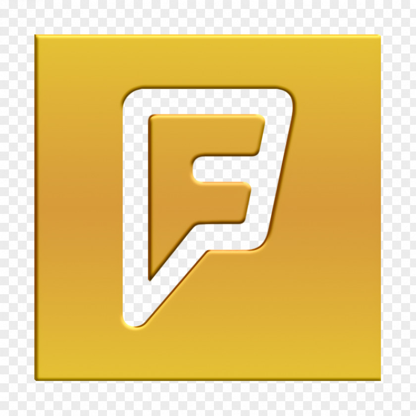 Foursquare Icon Solid Social Media Logos PNG