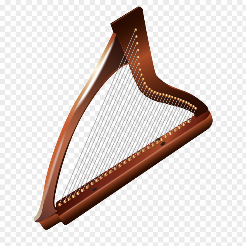 Harp Pictures Celtic Musical Instrument Illustration PNG