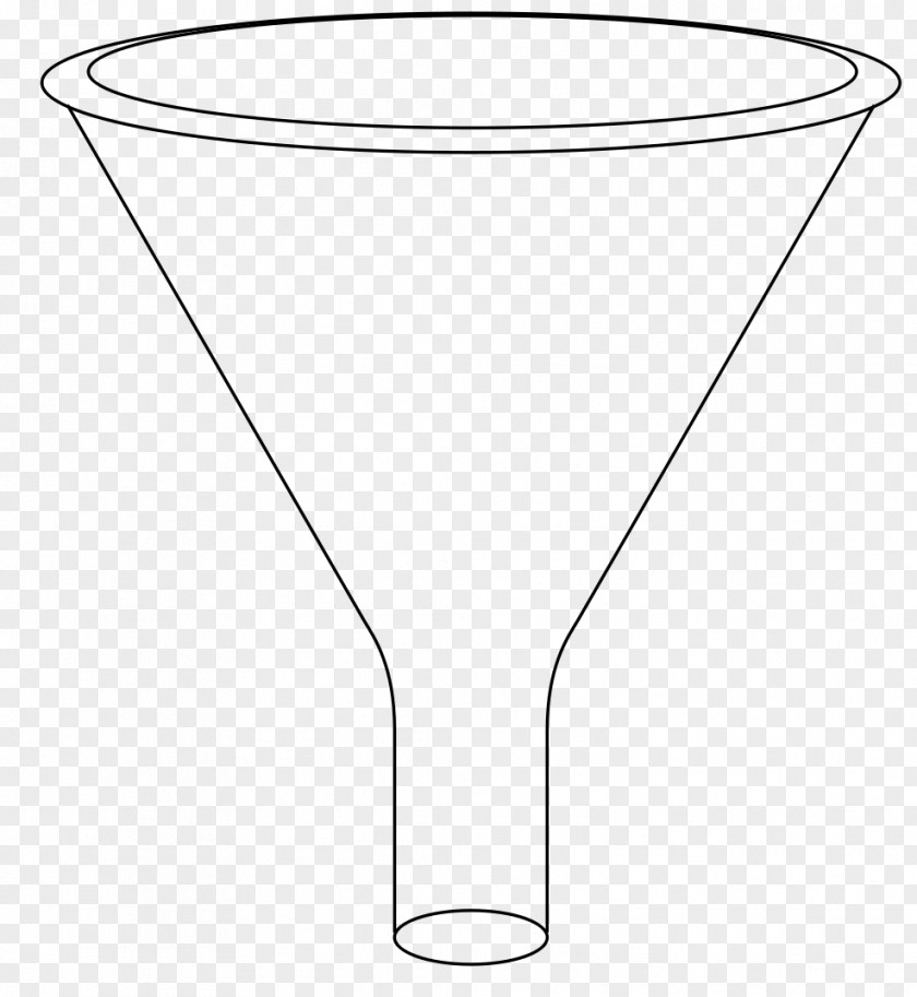 Kitchen Tools Black And White Line Art Funnel Clip PNG