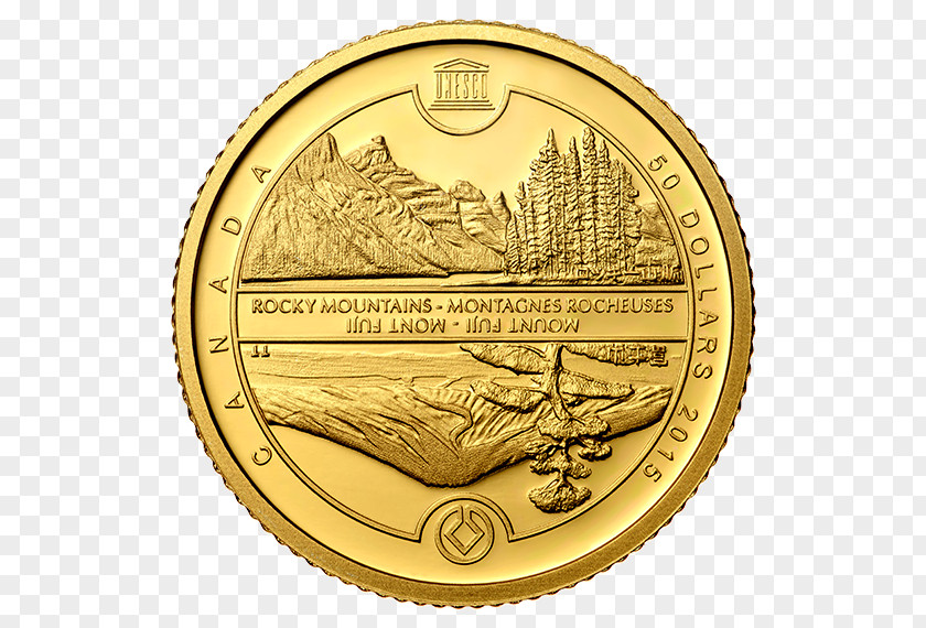 Mount Fuji Gold Coin American Eagle Bullion PNG