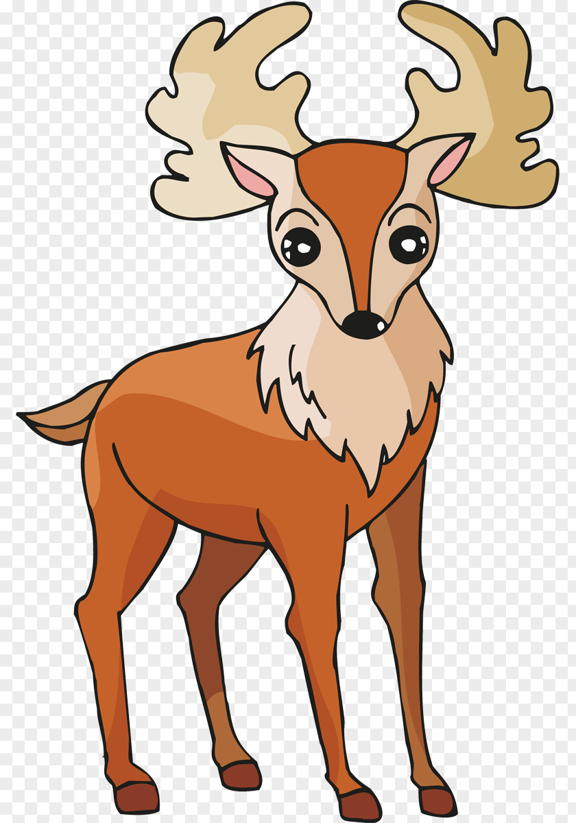 Reindeer Cartoon Clip Art PNG