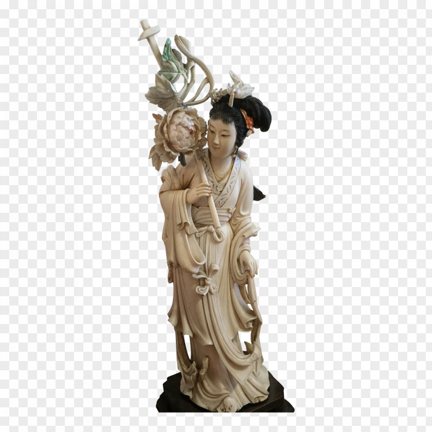 20th Century Women Classical Sculpture Statue Figurine PNG