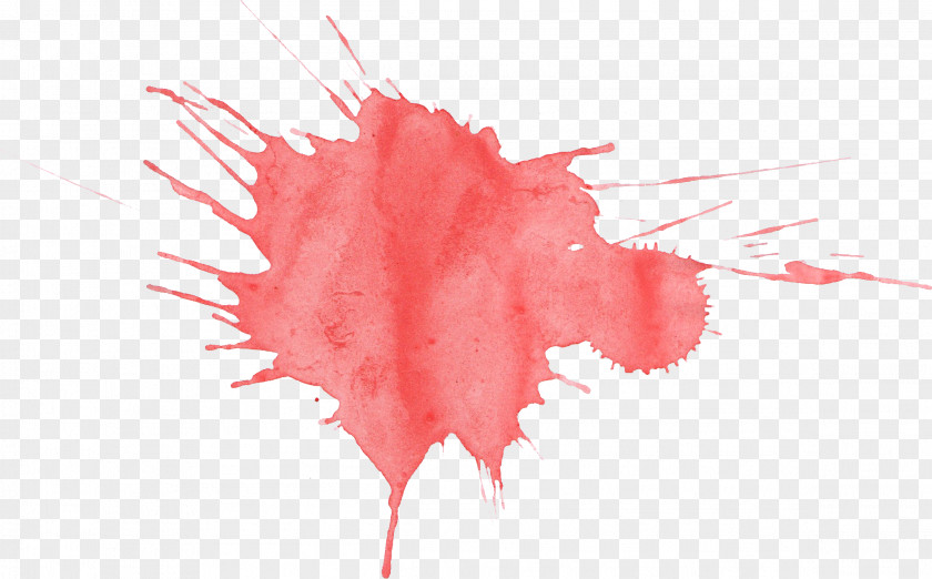 Watercolor Red Painting PNG