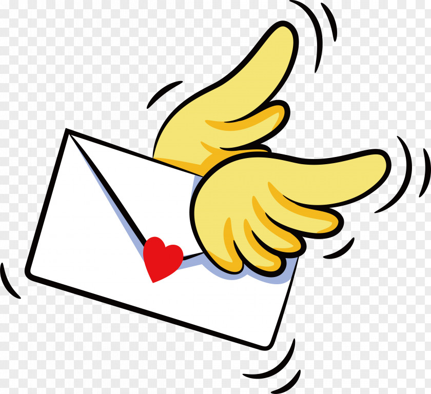 Wings Of The Envelope Paper Mail PNG