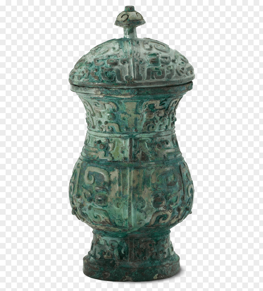 Classical Chinese Urn Wine Stone Carving Bronze Vase PNG