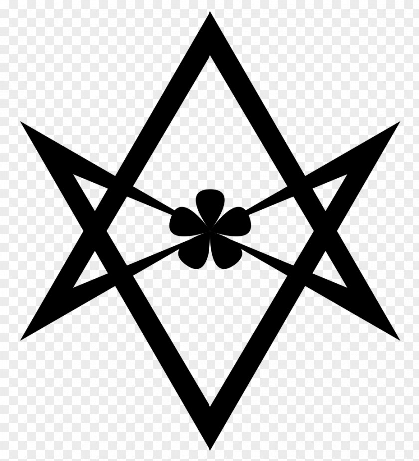 Clover Unicursal Hexagram Thelema Symbol Ordo Templi Orientis PNG