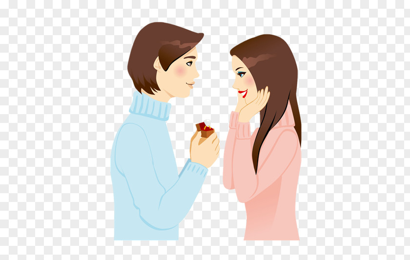 Men And Women To Marry Marriage Proposal Cartoon Clip Art PNG