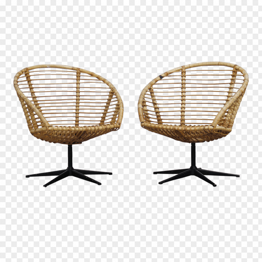 Chair Swivel Table Wicker Furniture PNG