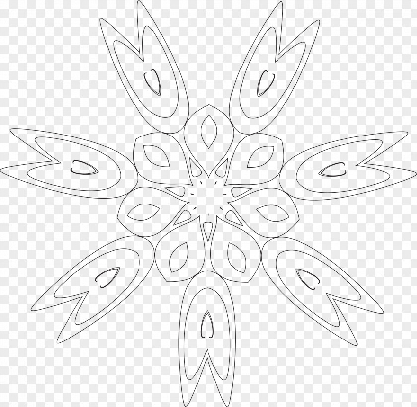 Floral Shapes Visual Arts Drawing Monochrome PNG