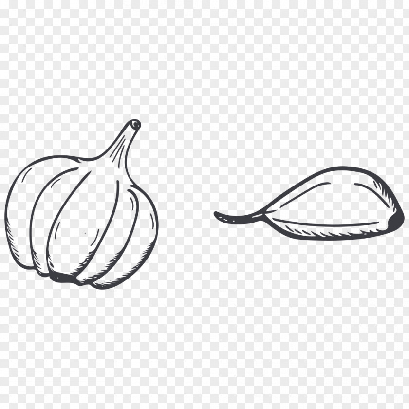 Hand-painted Garlic Vegetable Bacon Food PNG