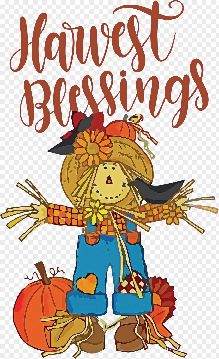 Harvest Blessings Thanksgiving Autumn PNG