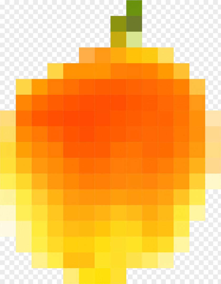 Peach Pixelation Orange Clip Art PNG