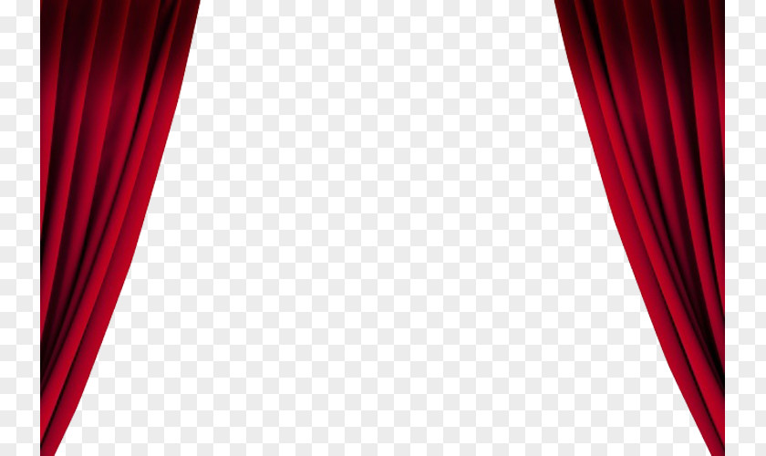 Simple Red Party Curtains Theater Drapes And Stage Angle Theatre Pattern PNG