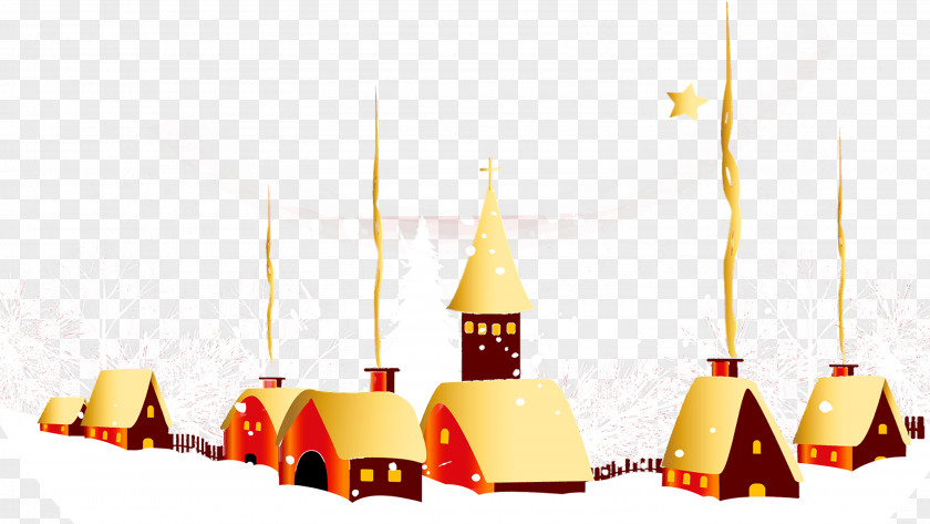 Snow House Christmas Gift New Year Dream PNG