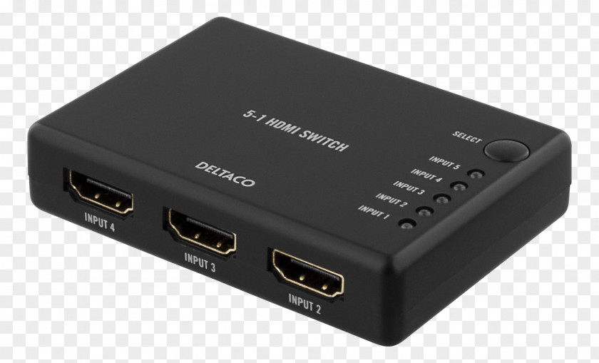 HDMi DELTACO HDMI Switch 4 To 1 Transformer Power Converters Switched-mode Supply PNG