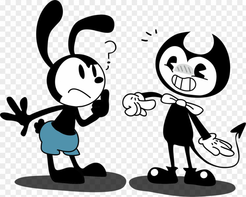 Meet Oswald The Lucky Rabbit Bendy And Ink Machine Mickey Mouse Felix ...