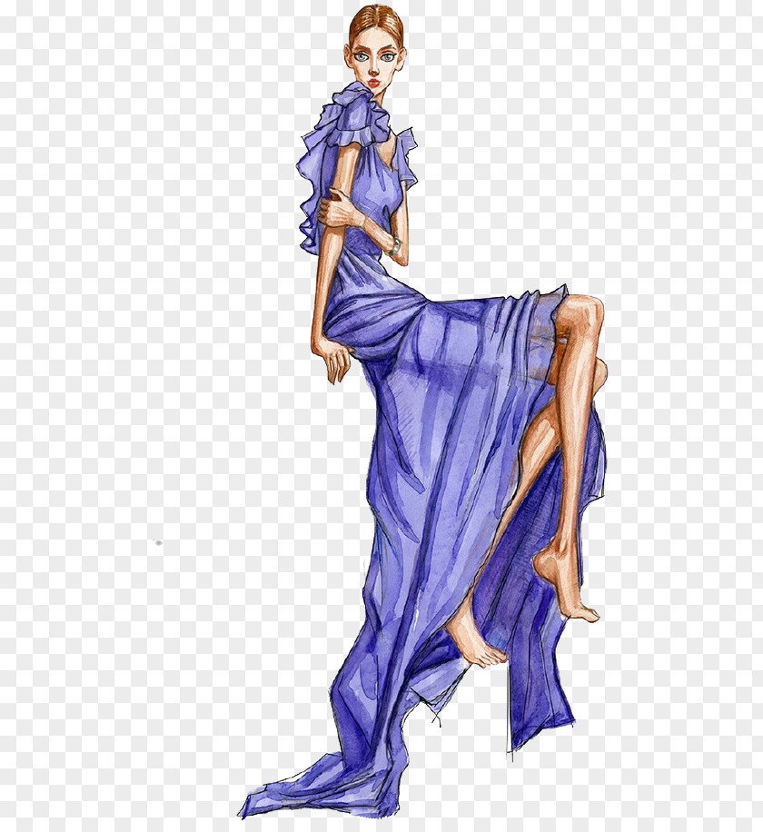 Model Woman Fashion Skirt Illustration PNG