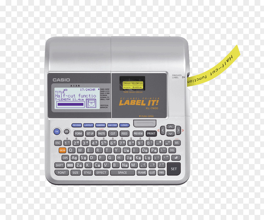 Printer Label Paper Casio KL 60 PNG