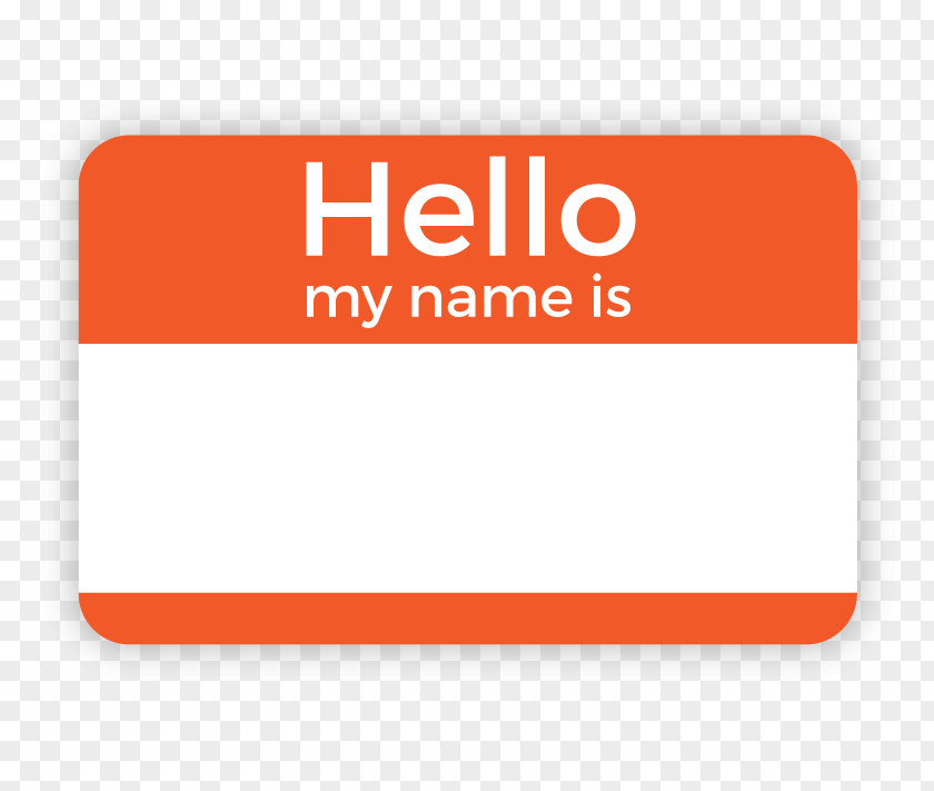 Hello My Name Is Tag Label Paper Template Badge PNG