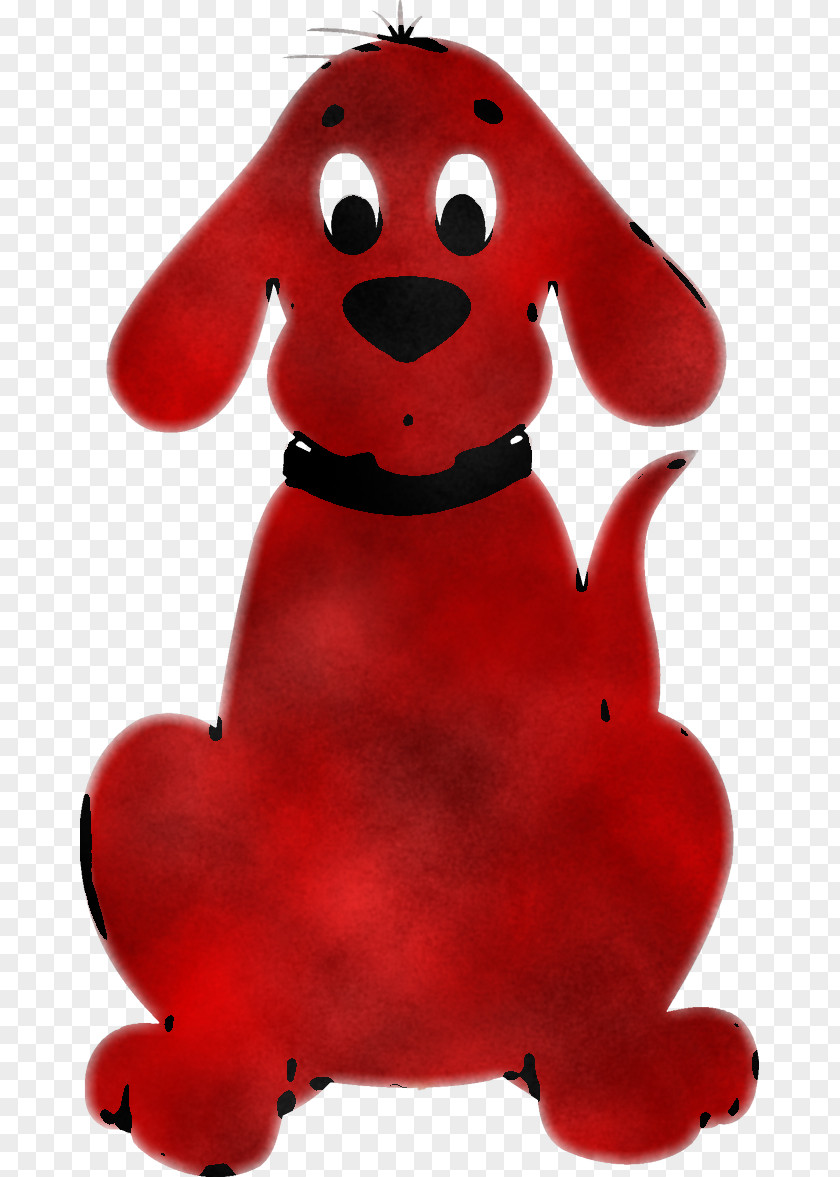 Red Stuffed Toy Dog Animal Figure PNG