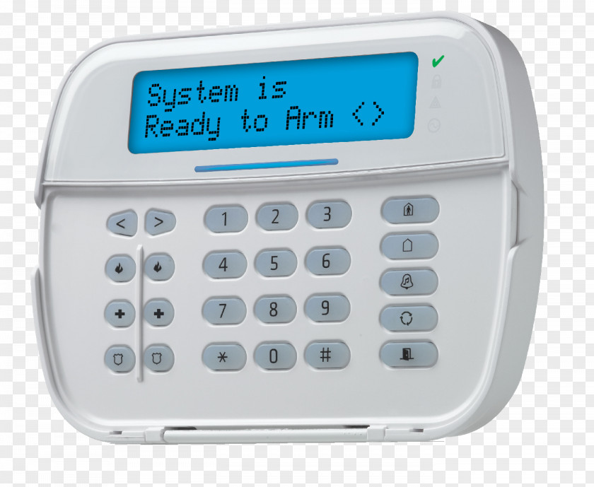 Security Service Computer Keyboard Alarm Device Wireless Electrical Cable System PNG