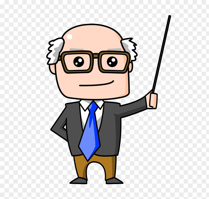 An Old Professor In A Suit Student Teacher Education Clip Art PNG
