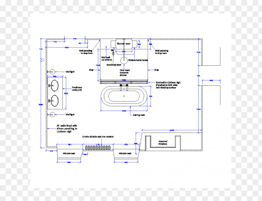 Bathroom Interior Drawing Floor Plan Computer-aided Design Services PNG
