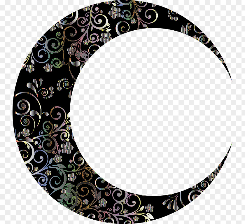 Moon Crescent Lunar Phase Art Drawing PNG