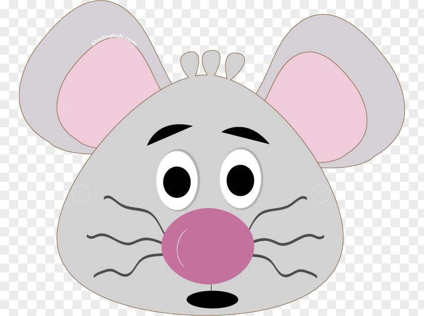 Paper-cut Template Minnie Mouse Mickey Mask PNG