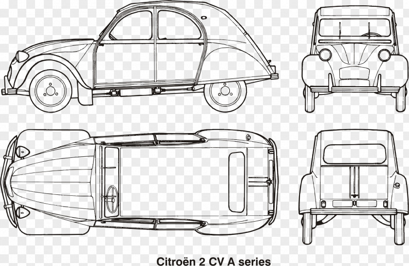 Car Citroën 2CV Vintage Volkswagen Beetle PNG
