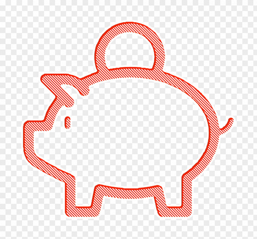 Coin Icon Piggy Bank Business PNG
