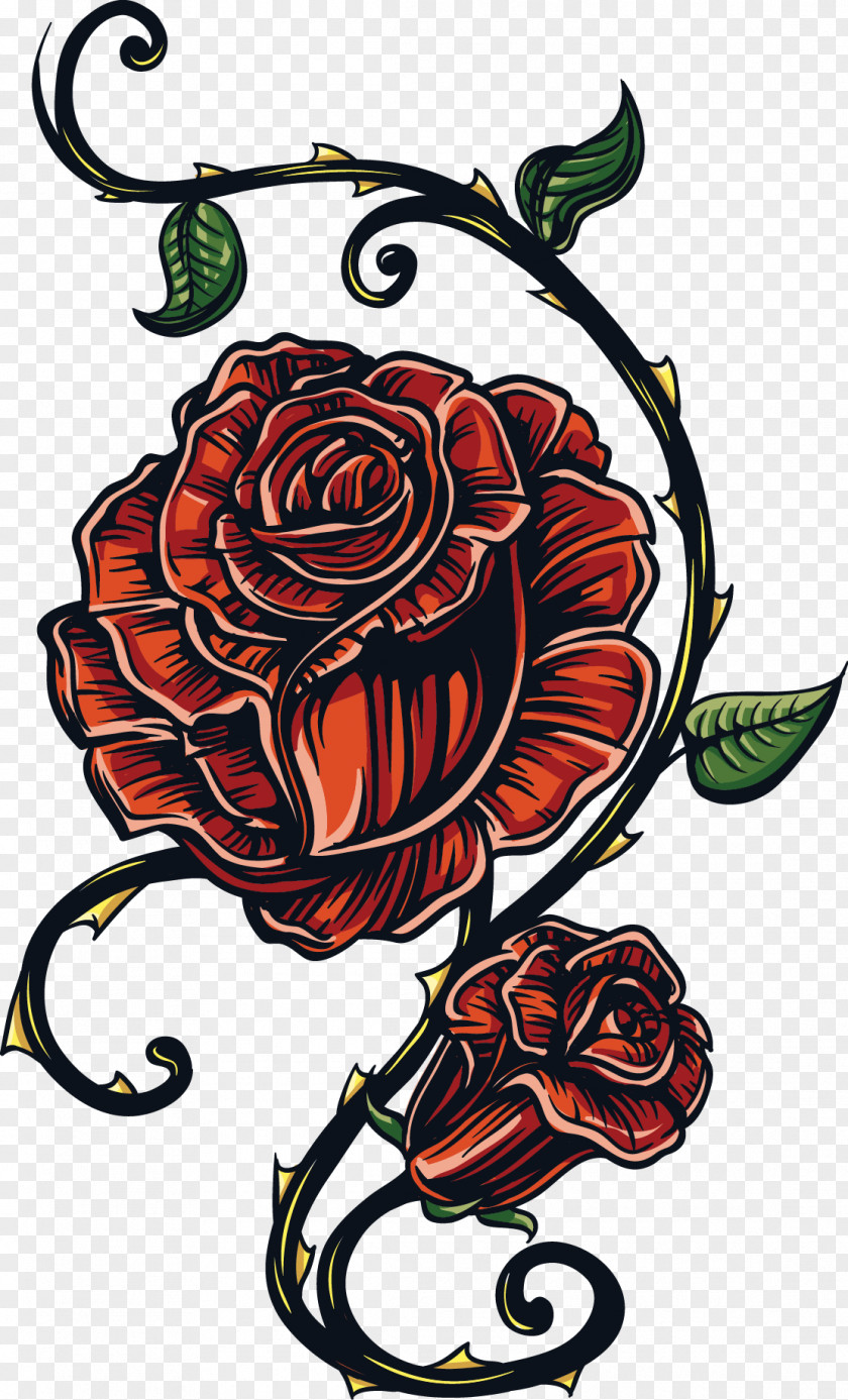 Flowers Tattoo Vector United States T-shirt Flower PNG