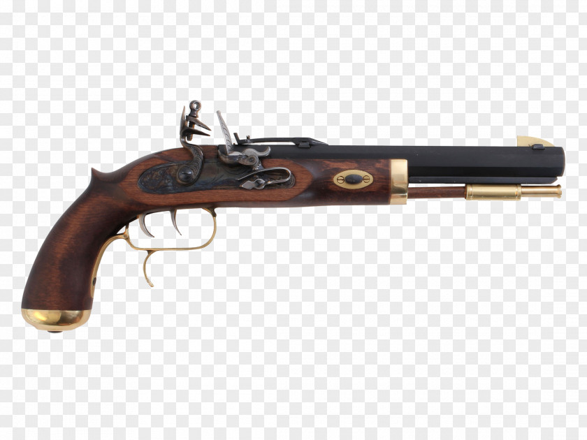 Handgun Firearm Pistol Flintlock Revolver Black Powder PNG