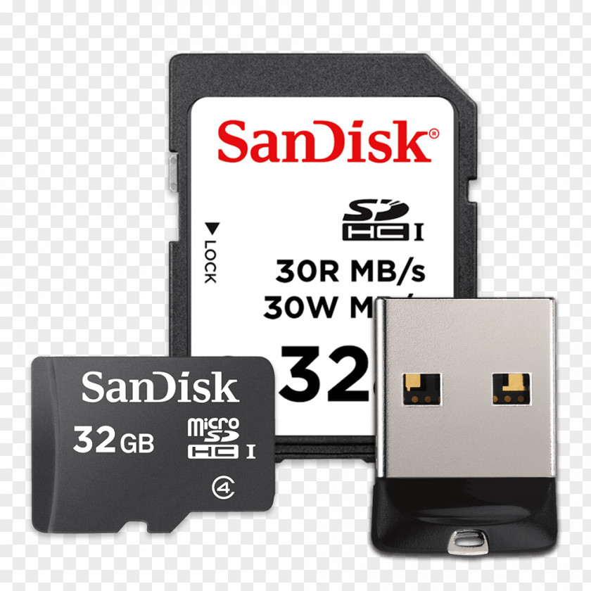 Micro Sd SanDisk Flash Memory Cards Secure Digital SDHC PNG