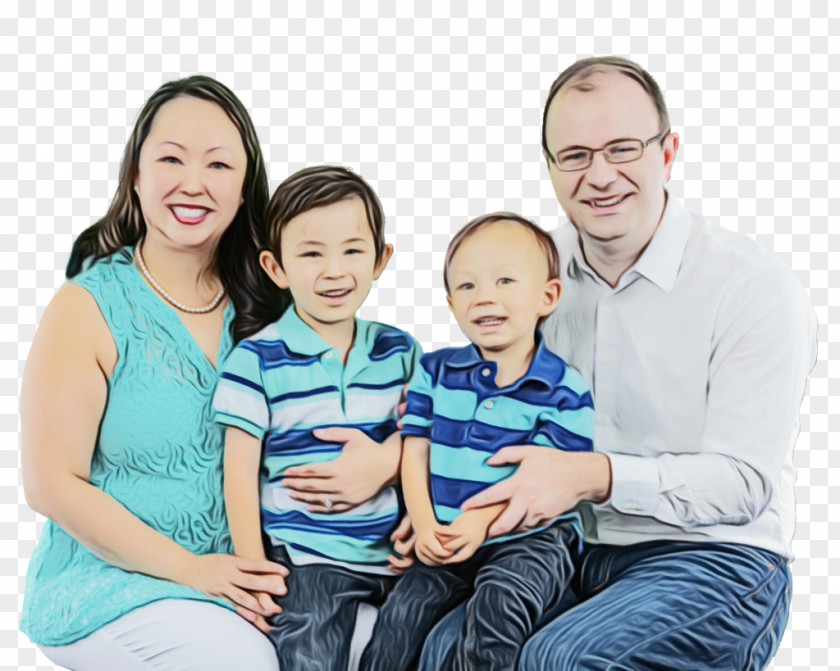 Sitting Father People Family Taking Photos Together Child Fun PNG